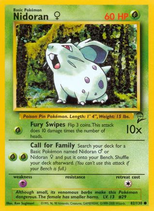 Nidoran F (082/130) - BS2  - Common
