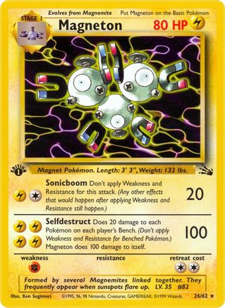 Magneton (26) (026/62) - F  - Rare - 1st Edition
