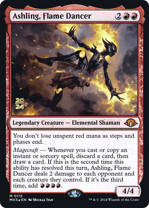 Ashling, Flame Dancer (PRE-115S) - mythic - Foil
