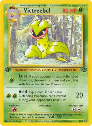 Victreebel (30) (030/64) - J  - Rare - 1st Edition