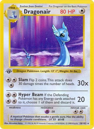 Dragonair (018/102) - BS  - Rare - 1st Edition