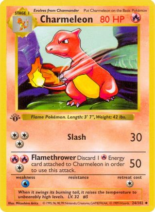 Charmeleon (024/102) - BS  - Uncommon - Unlimited
