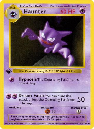Haunter (029/102) - BS  - Uncommon - Unlimited