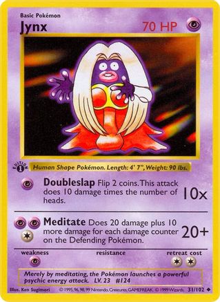 Jynx (031/102) - BS  - Uncommon - 1st Edition