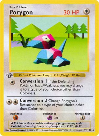 Porygon (039/102) - BS  - Uncommon - Unlimited