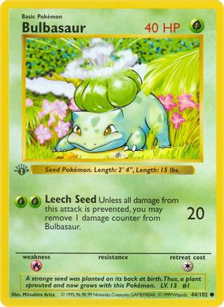 Bulbasaur (044/102) - BS  - Common - Unlimited