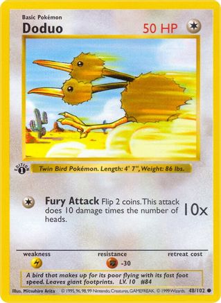 Doduo (048/102) - BS  - Common - 1st Edition