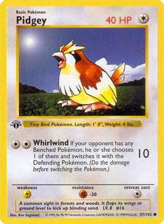 Pidgey (057/102) - BS  - Common - Unlimited