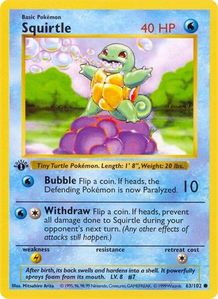 Squirtle (063/102) - BS  - Common - Unlimited