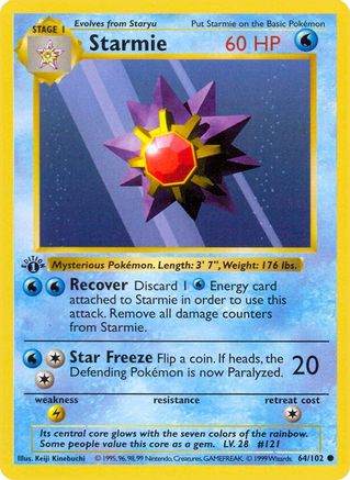 Starmie (064/102) - BS  - Common - Unlimited