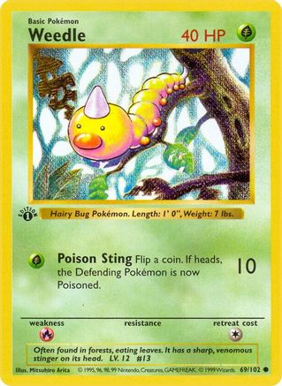 Weedle (069/102) - BS  - Common - Unlimited
