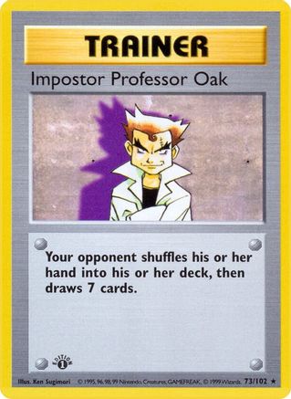 Impostor Professor Oak (073/102) - BS  - Rare - Unlimited
