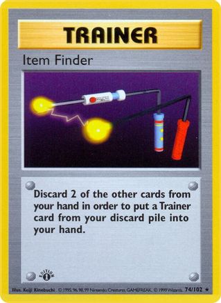 Item Finder (074/102) - BS  - Rare - 1st Edition