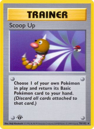 Scoop Up (078/102) - BS  - Rare - 1st Edition
