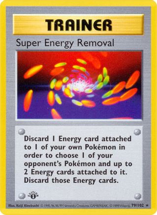 Super Energy Removal (079/102) - BS  - Rare - 1st Edition