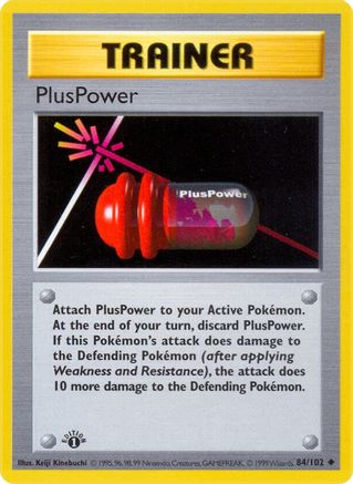 PlusPower (084/102) - BS  - Uncommon - 1st Edition