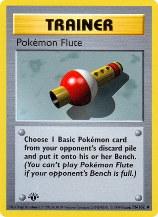 Pokemon Flute (086) - BS  - Uncommon - Unlimited