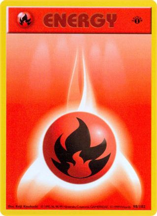 Fire Energy (098/102) - BS  - Common - 1st Edition