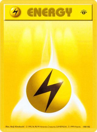 Lightning Energy (100/102) - BS  - Common - 1st Edition