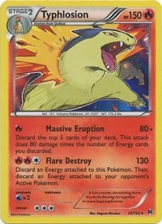 Typhlosion (020/162) - XB  - Holo Rare - Holofoil