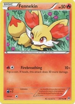 Fennekin (025/162) - XB  - Common - Reverse Holofoil