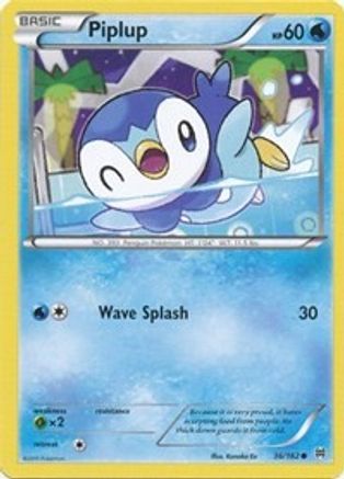 Piplup (036/162) - XB  - Common