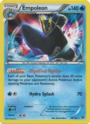 Empoleon (038/162) - XB  - Holo Rare - Reverse Holofoil