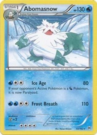 Abomasnow (040) - XB  - Rare - Reverse Holofoil