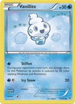 Vanillite (043) - XB  - Common - Reverse Holofoil