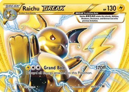 Raichu BREAK (050/162) - XB  - Rare BREAK - Holofoil