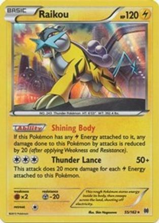 Raikou (055/162) - XB  - Holo Rare - Reverse Holofoil