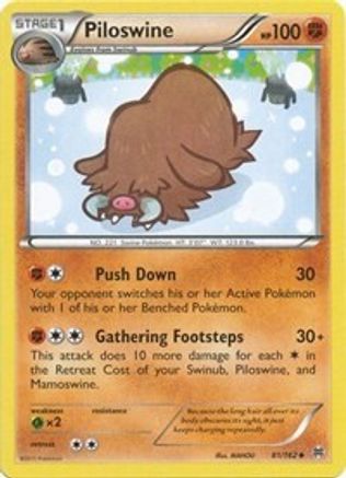 Piloswine (081) - XB  - Uncommon