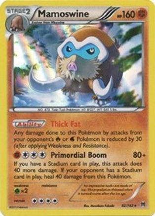 Mamoswine (082/162) - XB  - Holo Rare - Holofoil