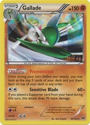 Gallade (084/162) - XB  - Holo Rare - Holofoil