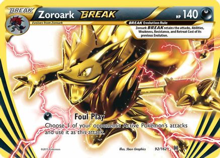 Zoroark BREAK (092/162) - XB  - Rare BREAK - Holofoil