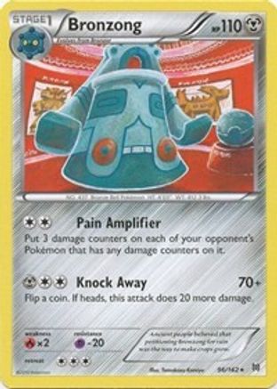 Bronzong (096/162) - XB  - Rare - Reverse Holofoil