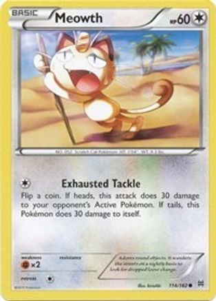 Meowth (114/162) - XB  - Common