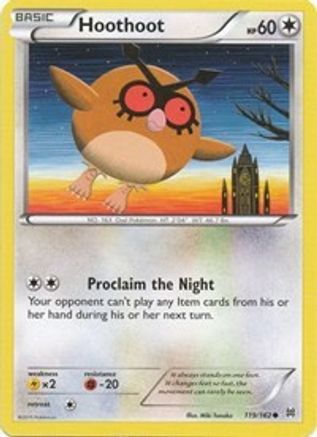 Hoothoot (119/162) - XB  - Common