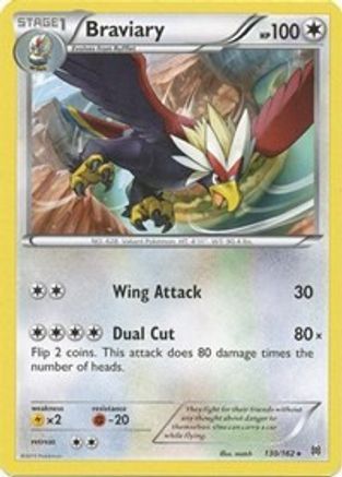 Braviary (130) - XB  - Rare - Reverse Holofoil