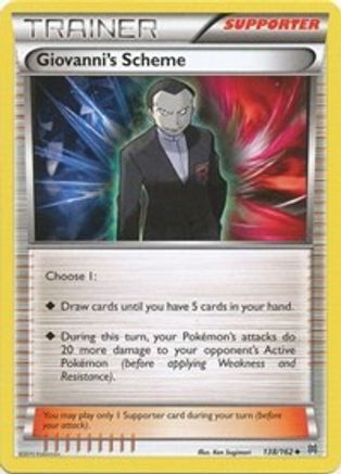Giovanni's Scheme (138/162) - XB  - Uncommon - Reverse Holofoil