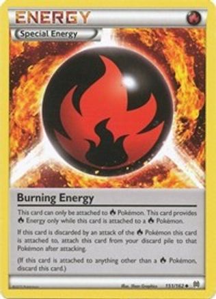 Burning Energy (151/162) - XB  - Uncommon - Reverse Holofoil