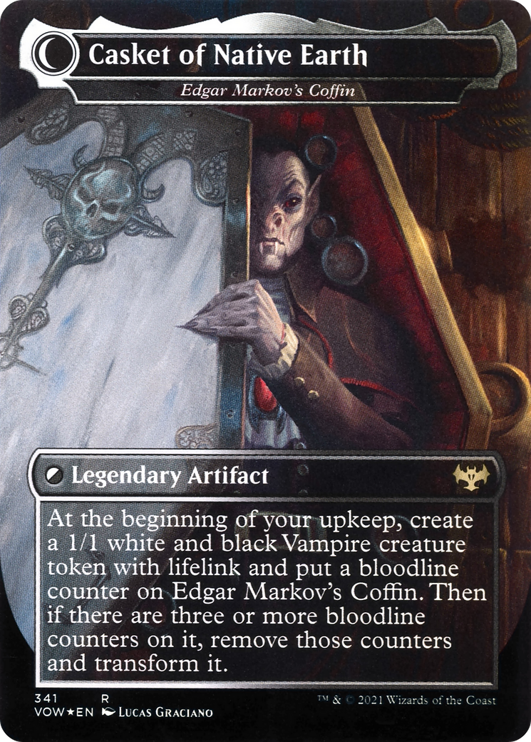 Edgar, Charmed Groom // Edgar Markov's Coffin (VOW-341) - rare: (Double Faced Transform) (Borderless)