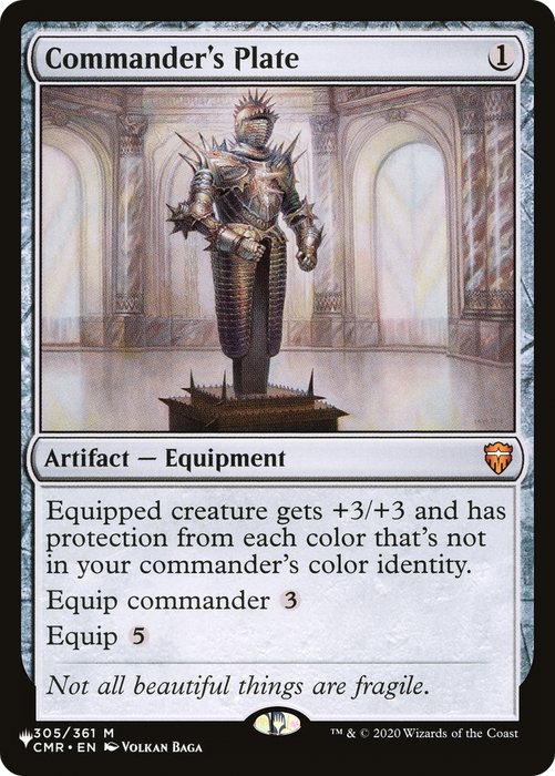 Commander's Plate (LIST-CMR-305) - mythic