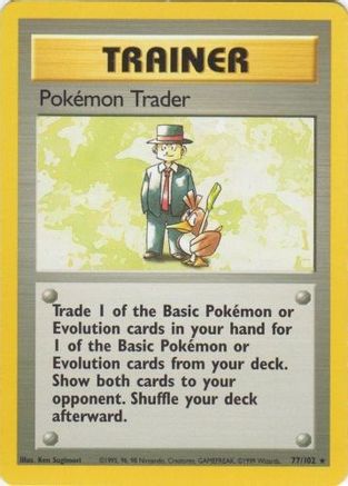Pokemon Trader (077/102) - BS  - Rare