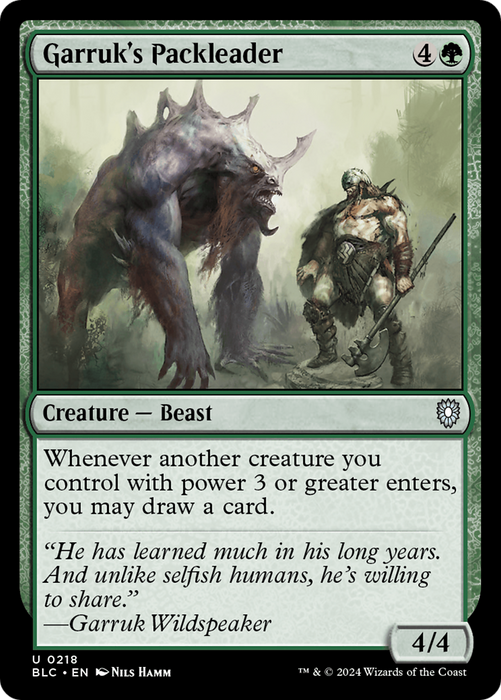 Garruk's Packleader (BLC-218) - uncommon