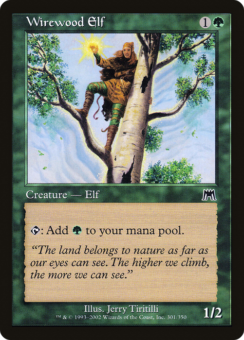 Wirewood Elf (ONS-301) - common - Foil
