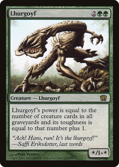 Lhurgoyf (8ED-259★) - rare - Foil