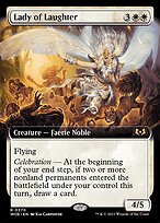 Lady of Laughter (WOE-370) - rare: (Extended Art) - Foil