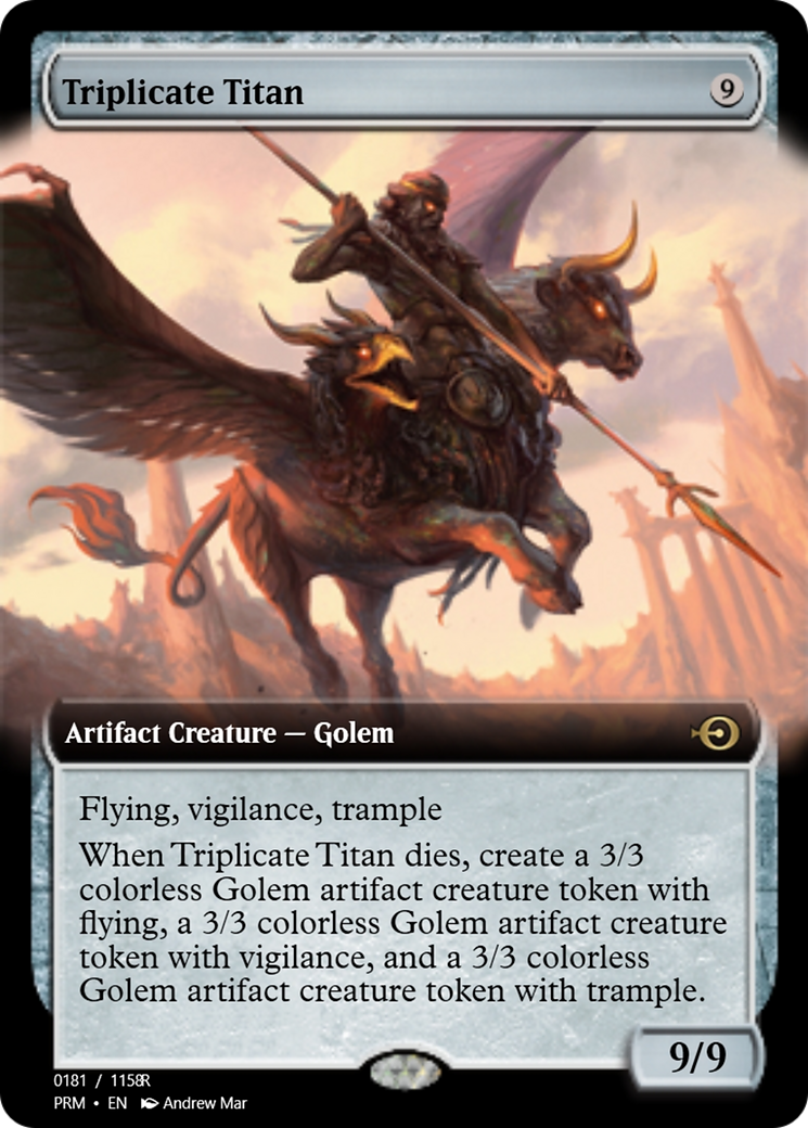Triplicate Titan (PRM-90334) - rare - Foil