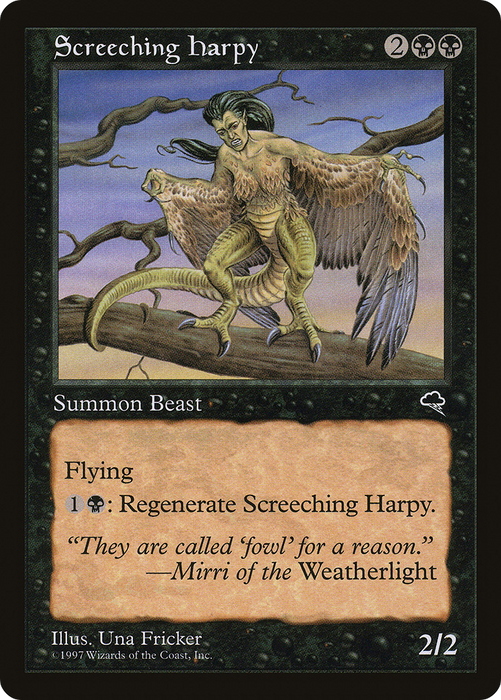 Screeching Harpy (TMP-155) - uncommon